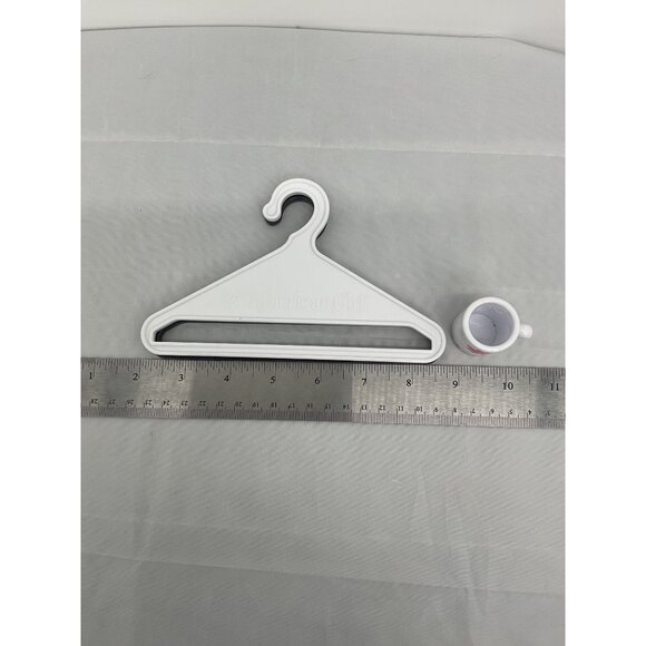 American Girl Doll Clothes Accessories Set Graphic Shirt 2 Hangers Miniature Mug - Picture 4 of 7